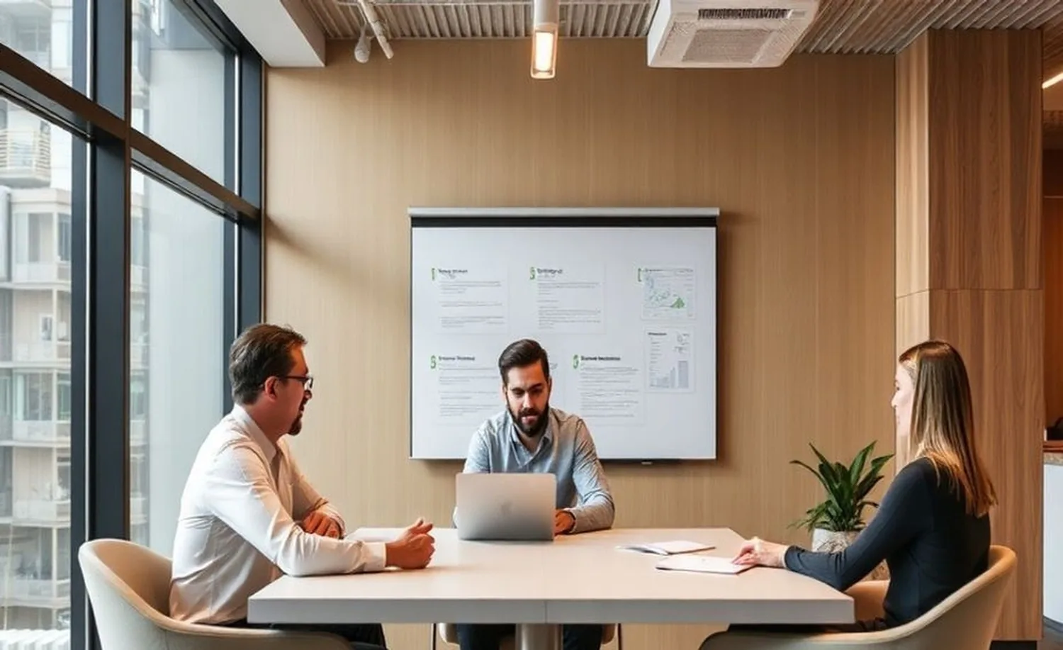 Professional investment consultation meeting